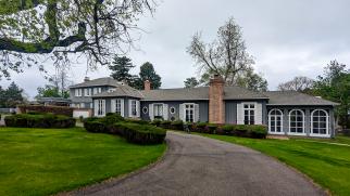 The east facade of the Harvey Mansion in the Harvey Park neighborhood.